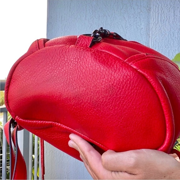 Rebecca Minkoff Red Leather Julian Backpack Bag Purse main image 2